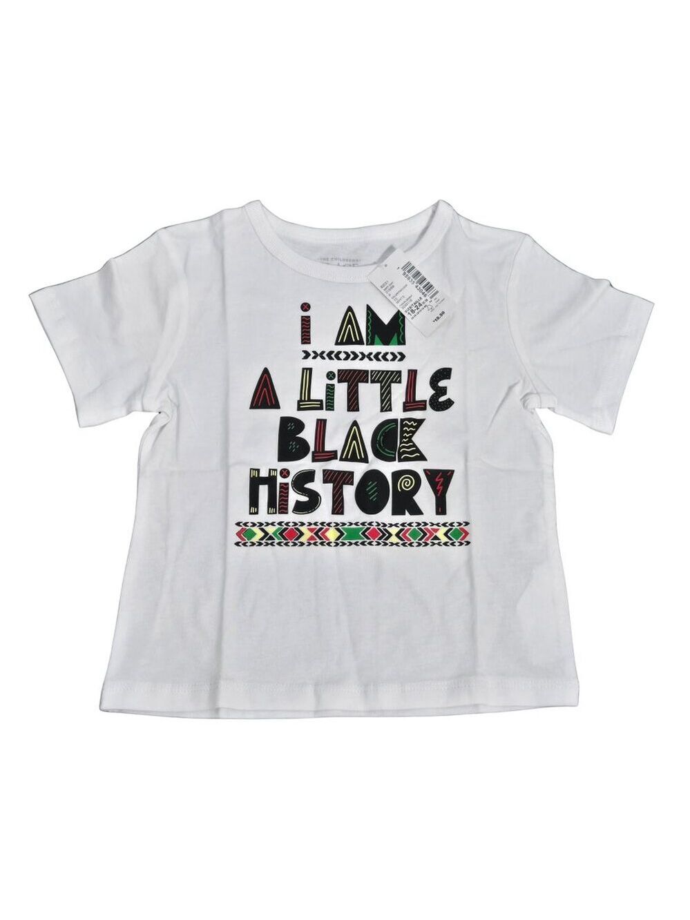 NWT | The Children's Place I Am A Little Black History Graphic Tee Shirt | 18-24